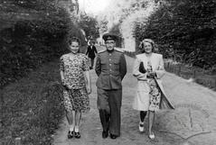 People on Stryiskyi park alley