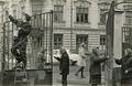 Сolouration of the gateway to the Lviv Tram and Trolleybus Administration building on Dzerzhynskoho street (Vitovskooho street now)