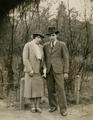 Man with a woman in park named after Kosciusko (park named after Ivan Franko now)