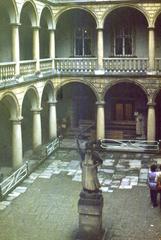 View of Italian courtyard of Royal building at Rynok square, 6