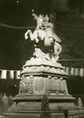Night photography of the Jan III Sobieski monument