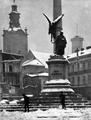 The Adam Mickiewicz monument in winter