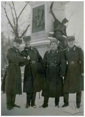 Military Men by the Monument to Count Agenor Gołuchowski in Kościuszko Park