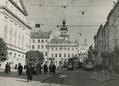 Trams on Rynok square