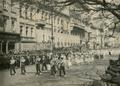 Sportsmen column of Lviv Institute of Physical Culture participating in 1 May demonstration