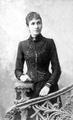 Portrait of a woman in Edward Trzemeski photo studio in "Europeyskyi" hotel