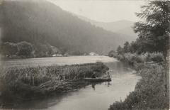 Boat on Opir river
