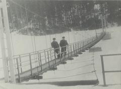 Footbridge over Opir river