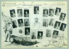 Пам'ятна таблиця-колаж фотографій членів Сокільського товариства