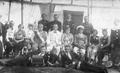 Troupe of a wandering circus, where wrestlers and athletes performed sometimes