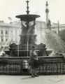 Near a fountain on Mitskevycha square