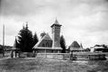 Field church-chapel at the military exhibition
