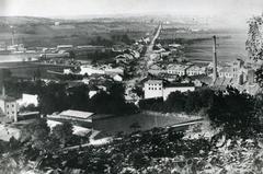 View of Pidzamche from park Vysokyi Zamok. Photo reproduction