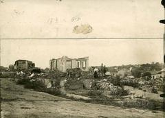 Зруйновані 2.Х.1915 будинки єврейської дільниці Городенки