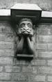 Mascaron on the façade at 5 Hlinky St. 