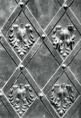 Fragment of a wrought iron door