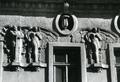 Sculptures on the façade at 67 Horodotska St. 