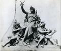 Sculpture on the attic of the building at 1-3 Knyazya Romana St.