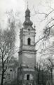 The bell tower of the former Church of the Holy Spirit at 40 Kopernika St. 