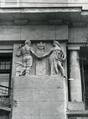 Bas-relief "Work and art" on the building at 15 Kotsylovskoho St.