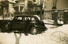 Automobile on Ozheshko street in winter time