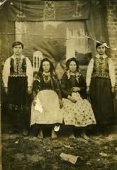 Women in a folk clothes