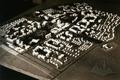Model of the city. Side view
