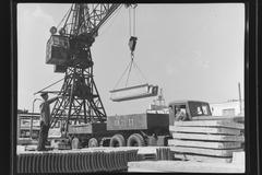 Azovstalbud, shipment of the facing slabs to collective farms