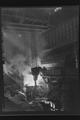 Pouring steel in the moulder