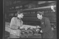 Receipt of railroad rails in the rail and beam shop
