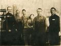 Workers of the experimental shop. Lower Dnieper Pipe Rolling Plant