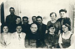 Editor's board of "The Bolshevik," paper of the Lower Dnieper Pipe Rolling Plant