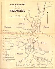 Ситуаційний план центральної частини міста Кременець