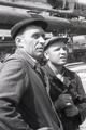Група будівельників з Кільдишевим на будівництві доменної печі № 6 заводу "Азовсталь"