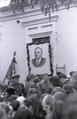 Загальноміський мітинг біля будинку, де народився А.О. Жданов (вул. 1 Травня, 55)