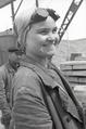 At the construction site of the blast furnace No. 6 of the Azovstal plant: Oxy-fuel cutting torch operator Rita Horbunova