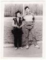 Woman and man on a street