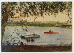 Поштівка з видом на водойму