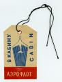 “Aeroflot” luggage tag