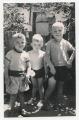Vova, Valera, and Yura in the garden