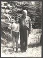Oleksandr Bohadytsia with his grandson Taras