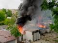 Пожежа у гаражній забудові