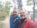 Селфі на тлі пожежі