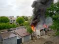 Пожежа у гаражній забудові
