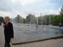 Фонтани за площею Перемоги