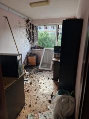 Номер готелю після обстрілу