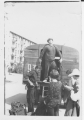 Youth near a truck