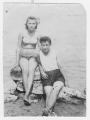 Girl and boy on the beach