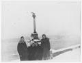 Portrait of women near the Monument to Sunken Ships
