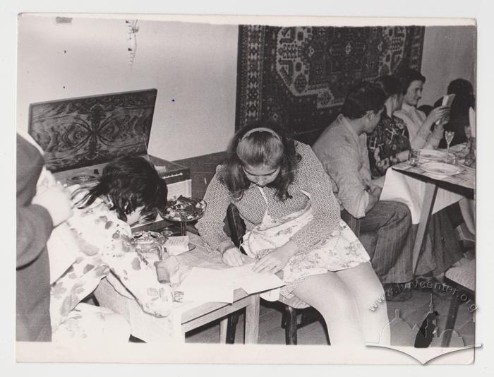 Near the tape recorder 1